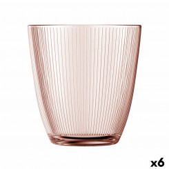 Glass Luminarc Concepto Stripy Pink Glass (310 ml) (6 ühikut)