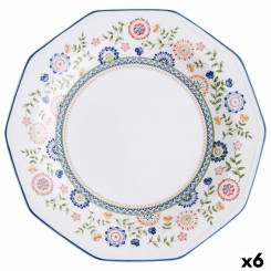 Плоская тарелка Черчилль Бенгальская керамическая фарфоровая посуда (Ø 27 см) (6 шт.)
