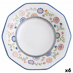 Глубокая тарелка Черчилль Бенгальская керамическая фарфоровая посуда (Ø 20,5 см) (6 шт.)