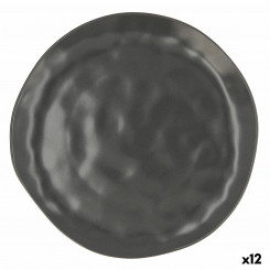 Плоская тарелка Bidasoa Cosmos Ceramic Black (Ø 26 см) (12 шт.)