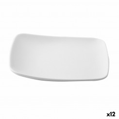 Dessert dish Ariane Vita Squared Ceramic White (20 x 17 cm) (12 Units)
