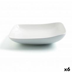 Sügav plaat Ariane Vital Squared Ceramic White (Ø 21 cm) (6 ühikut)