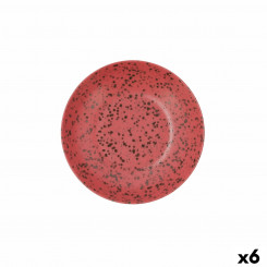 Deep Plate Ariane Oxide Ceramic Red (Ø 21 cm) (6 Units)