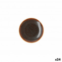 Lameplaat Ariane Decor Ceramic Brown (Ø 15 cm) (24 ühikut)
