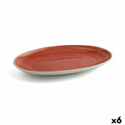 Сервировочное блюдо Ariane Terra Oval Ceramic Red (Ø 32 см) (6 шт.)