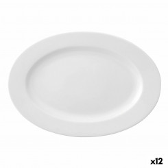 Плоская тарелка Ariane Prime Oval Ceramic White (22 x 20 см) (12 шт.)