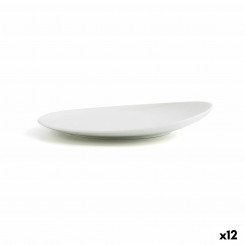 Flat plate Ariane Vital Coupe Ceramic White (24 cm) (12 Units)