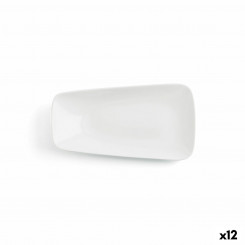 Плоская тарелка Ariane Vital Rectangular Ceramic White (24 x 13 см) (12 шт.)