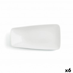 Плоская тарелка Ariane Vital Rectangular Ceramic White (38 x 20,4 см) (6 шт.)