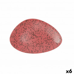 Плоская тарелка Ariane Oxide треугольная керамическая красная (Ø 29 см) (6 шт.)