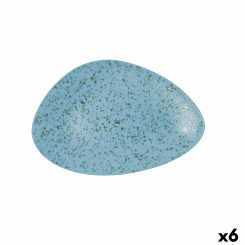 Плоская тарелка Ariane Oxide Triangular Ceramic Blue (Ø 29 см) (6 шт.)