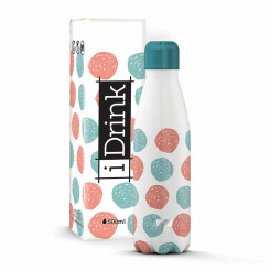 Thermal Bottle iTotal Dots White Stainless steel (500 ml)