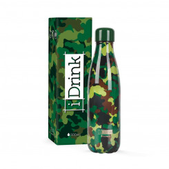 Thermal Bottle iTotal Green Camouflage Stainless steel (500 ml)