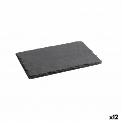Kiltkiviefektiga keraamiline kandik Quid Gastro Fresh Black (40 x 30 cm) (12 ühikut)