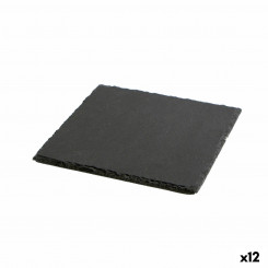 Kiltkiviefektiga keraamiline kandik Quid Gastro Fresh Black (20 x 20 cm) (12 ühikut)