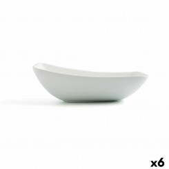 Bowl Ariane Vital Rectangular Ceramic White (24 cm) (6 Units)