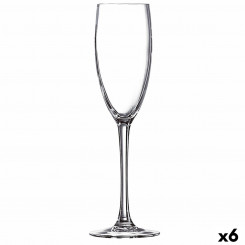 Šampanjaklaas Ebro Transparent Glass (160 ml) (6 ühikut)