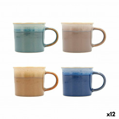 Cup Quid Duo Ceramic Multicolour (265 ml) (12 Units)