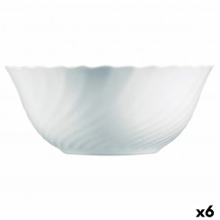 Salatikauss Luminarc Trianon White Glass (24 cm) (6 ühikut)