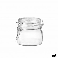 Food Preservation Container Bormioli Rocco Fido Transparent Glass (500 ml) (6 Units)