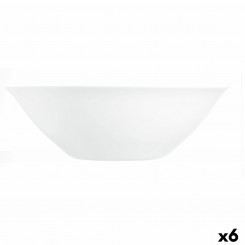 Salatikauss Luminarc Carine valge klaas (Ø 27 cm) (6 ühikut)