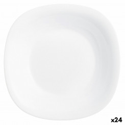 Sügav plaat Luminarc Carine valge klaas (Ø 23,5 cm) (24 ühikut)