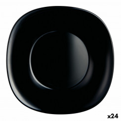 Sügav plaat Luminarc Carine must klaas (Ø 23,5 cm) (24 ühikut)
