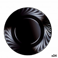 Deep Plate Luminarc Trianon Black Glass (ø 22,5 cm) (24 ühikut)