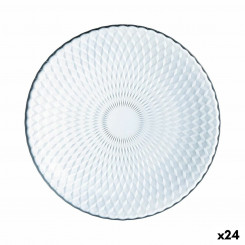 Flat plate Luminarc Pampille Transparent Glass (25 cm) (24 Units)