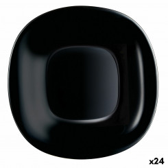 Magustoiduroog Luminarc Carine Black Glass (19 cm) (24 ühikut)