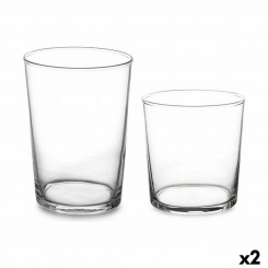 Set of glasses Bistro Transparent Glass (380 ml) (2 Units) (510 ml)