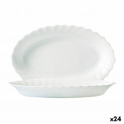 Сервировочное блюдо Luminarc Trianon белое стекло (22 см) (24 шт.)