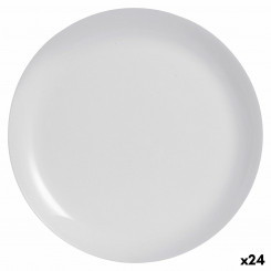 Плоская тарелка Luminarc Diwali Grey Glass Закаленное стекло (Ø 27 см) (24 шт.)