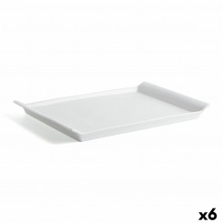Serveerimisvaagen Quid Gastro Fresh ristkülikukujuline keraamiline valge (36 x 25 cm) (6 ühikut)
