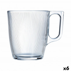Cup Luminarc Stripy läbipaistev hommikusöögiklaas (250 ml) (6 ühikut)