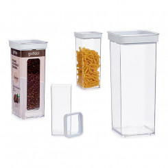 Jar Hermetic Transparent Silicone ABS 1,5L (10,5 x 24 x 10,5 cm)