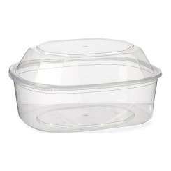 Lunch box Rectangular Transparent polypropylene (1500 ml)