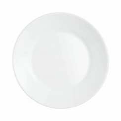 Plate set Arcoroc Restaurant White Glass (Ø 23,5 cm) (6 uds)