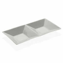 Snack tray Versa Ceramic Porcelain (23 x 11 x 3 cm)