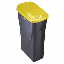 Контейнер для мусора Mondex Ecobin желтый с крышкой 25 л