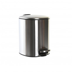 Pedal bin DKD Home Decor 20 x 25 x 27 cm Silver Stainless steel 5 L polypropylene Basic