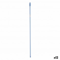 Ручка метлы Полосы 2,3 х 130 х 2,3 см Синий Металл (12 шт.)