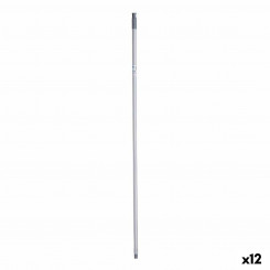 Ручка метлы Полосы 2,3 х 130 х 2,3 см Серый Металл (12 шт.)