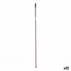 Ручка метлы Полосы 2,3 х 130 х 2,3 см Красный Металл (12 шт.)