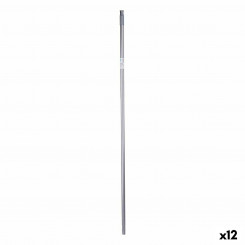 Broom handle 2,3 x 130 x 2,3 cm Grey Metal (12 Units)