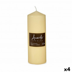 Candle Cream 7 x 19,7 x 7 cm (4 Units)