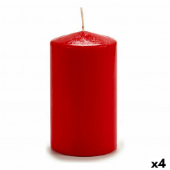 Свеча Красная 9 х 15 х 9 см (4 шт.)