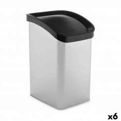 Контейнер для мусора 23 л Самосвал Серебристый Пластик (6 шт.)