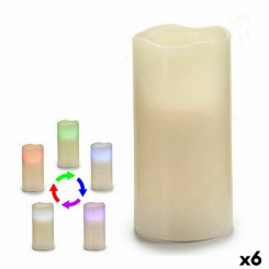 Светодиодные свечи Cream Plastic Wax (7,5 x 14,8 x 7,5 см) (6 шт.)