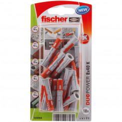 Шпильки Fischer DuoPower 534994 8 x 40 мм, нейлон (18 шт.)